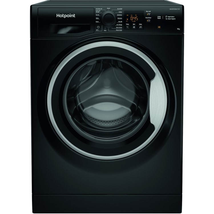 Hotpoint 9kg 1400rpm Freestanding Washing Machine - Black