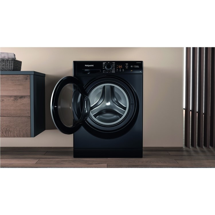 Hotpoint 9kg 1400rpm Freestanding Washing Machine - Black