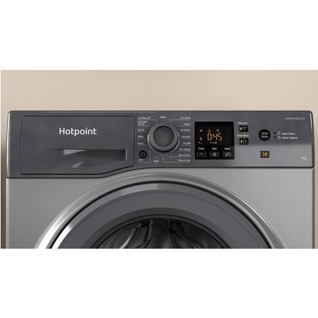 Hotpoint NSWM943CGGUKN 9kg 1400rpm Freestanding Washing Machine - Graphite