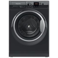 Refurbished Hotpoint AntiStain NSWM946BSUK Freestanding 9KG 1400 Spin Washing Machine Black Refurbished Hotpoint AntiStain NSWM946BSUK Freestanding 9KG 1400 Spin Washing Machine Black