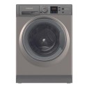 A1/NSWM946GGUK Refurbished Hotpoint AntiStain NSWM946GGUK Freestanding 9KG 1400 Spin Washing Machine Graphite