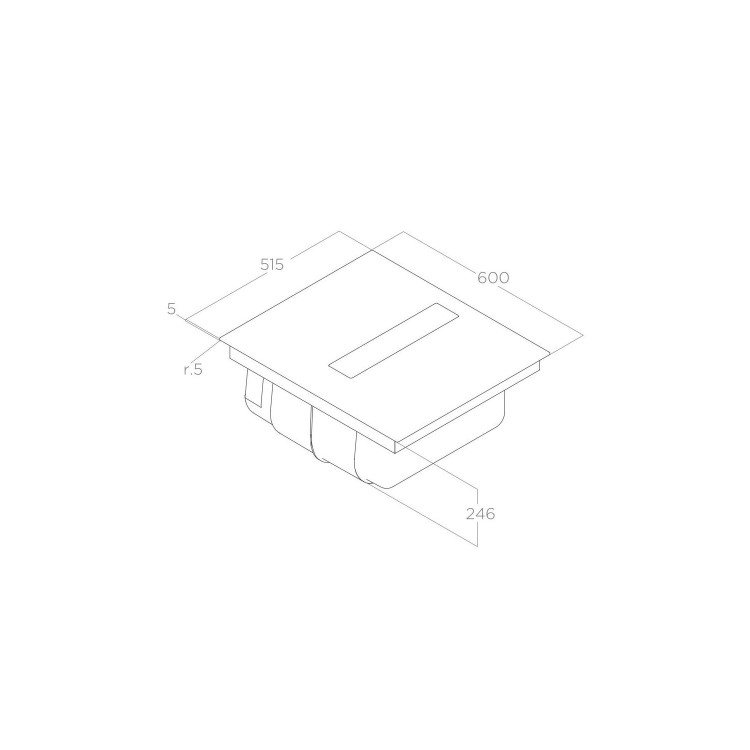 Elica NikolaTesla Fit 60cm Venting Induction Hob with Built-In Extraction