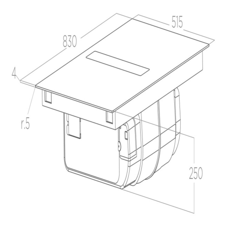 Elica NikolaTesla 83cm Induction Venting Hob