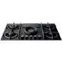 Refurbished Elica NikolaTesla Flame NT-FLAME-BLK-RC 88cm Gas Venting Hob Recirculation Only Black