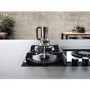 Elica NikolaTesla Flame 88cm Gas Venting Hob with Built-In Extractor Fan - Black