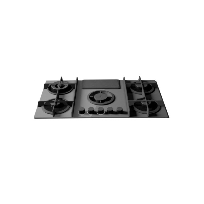 Elica NikolaTesla Flame 88cm Gas Venting Hob - Duct Out Only - Grey