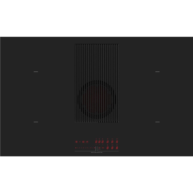 Refurbished Elica NikolaTesla Prime NT-PRIME-S-RC 83cm Induction Venting Hob Black Recirculation Only