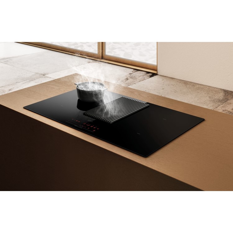 Refurbished Elica NikolaTesla Prime NT-PRIME-S-RC 83cm Induction Venting Hob Black Recirculation Only