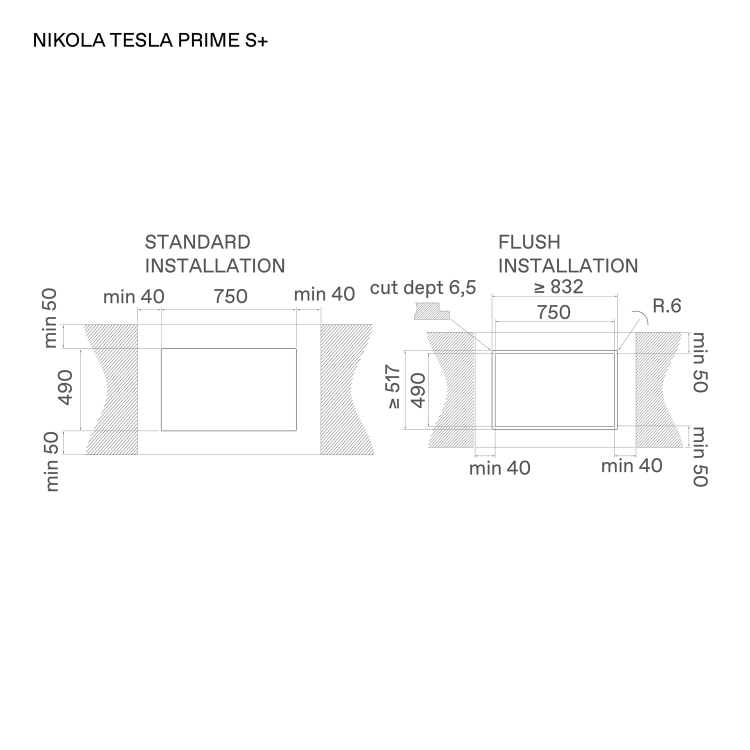 Elica NikolaTesla Prime S Plus 83cm 4 Zone Induction Venting Hob