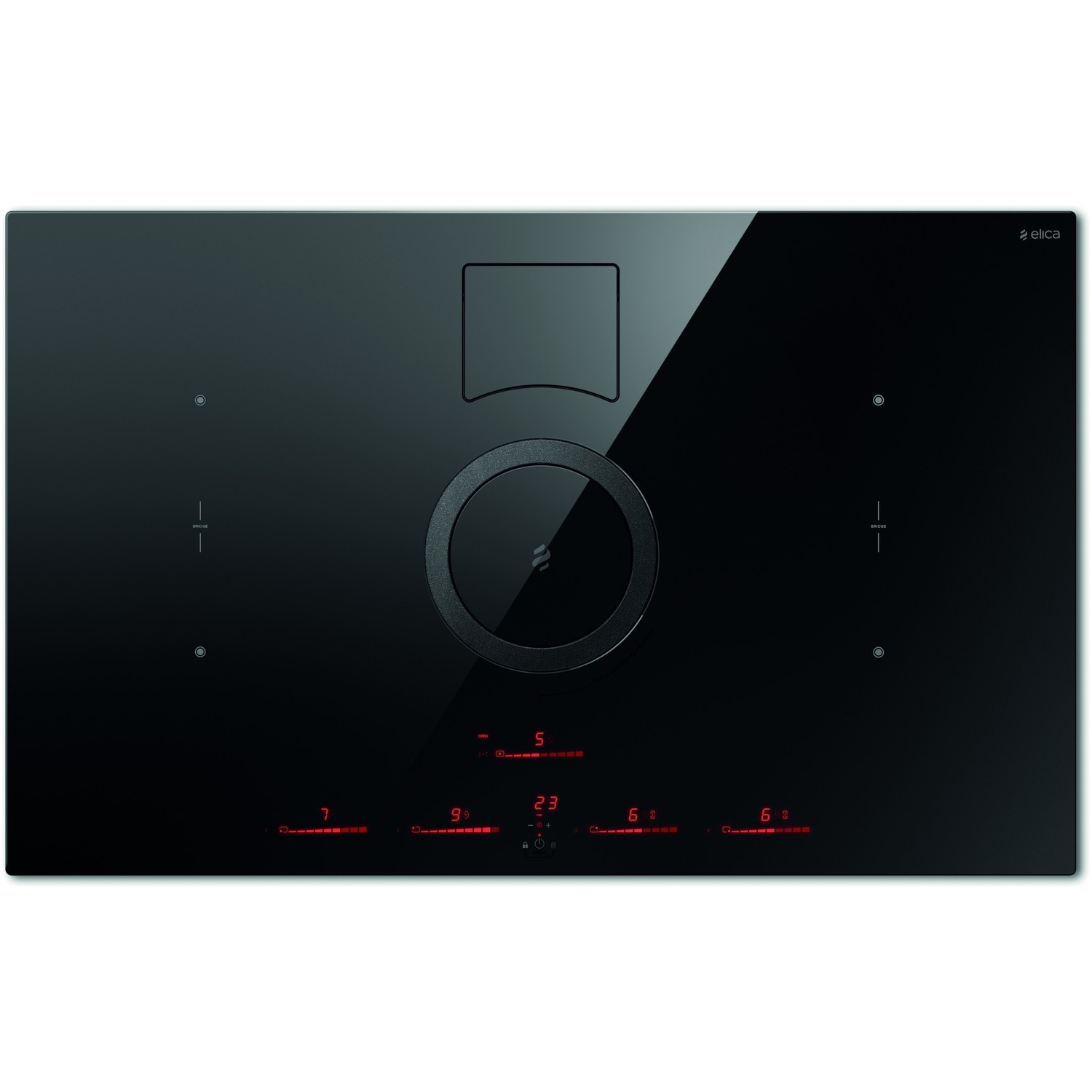 Elica NT-SWITCH-BLK-RC NikolaTesla Switch 83cm Induction Venting Hob - Recirculation Only