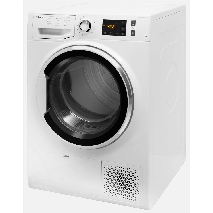 Refurbished Hotpoint ActiveCare NTM1182XB Freestanding Heat Pump 8KG Tumble Dryer