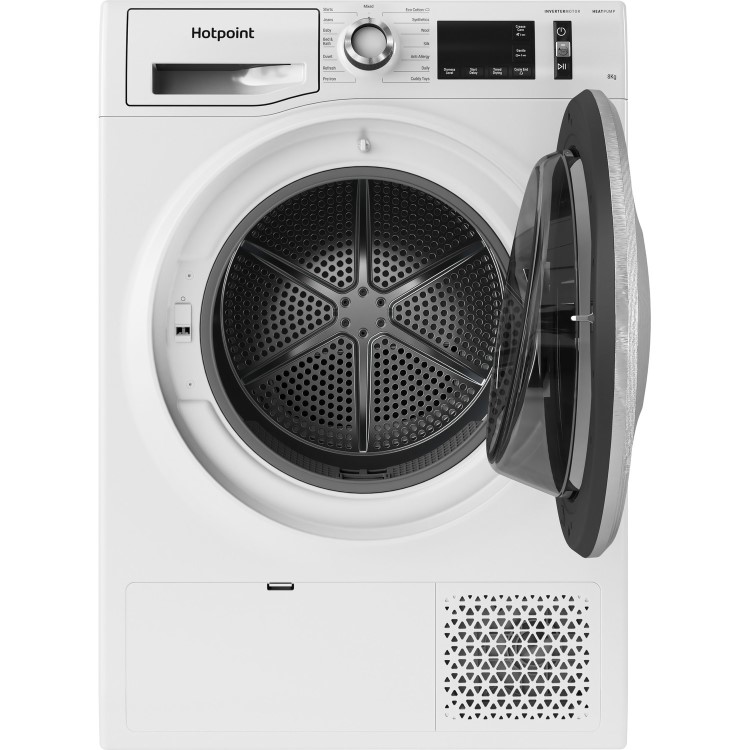 Refurbished Hotpoint NTM118X3XBUK Freestanding 8KG Heat Pump Tumble Dryer White