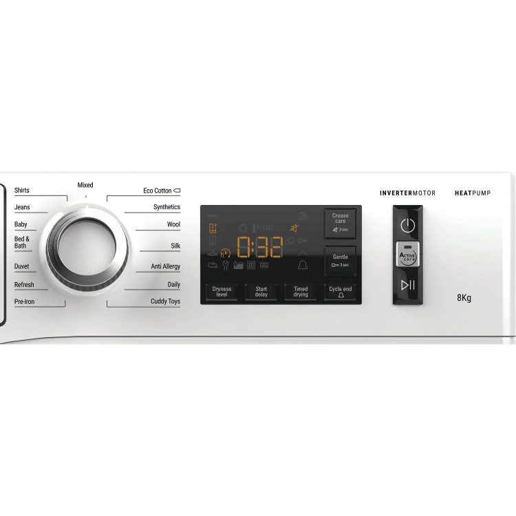 Refurbished Hotpoint NTM118X3XBUK Freestanding 8KG Heat Pump Tumble Dryer White