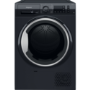 Refurbished Hotpoint Crease Care NTM1192BSKUK Freestanding Heat Pump 9KG Tumble Dryer Black