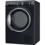 Refurbished Hotpoint Crease Care NTM1192BSKUK Freestanding Heat Pump 9KG Tumble Dryer Black