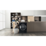 Refurbished Hotpoint Crease Care NTM1192BSKUK Freestanding Heat Pump 9KG Tumble Dryer Black