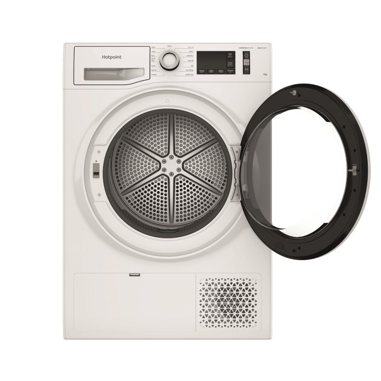 Refurbished Hotpoint NTM1192SK Freestanding Heat Pump 9KG Tumble Dyer White