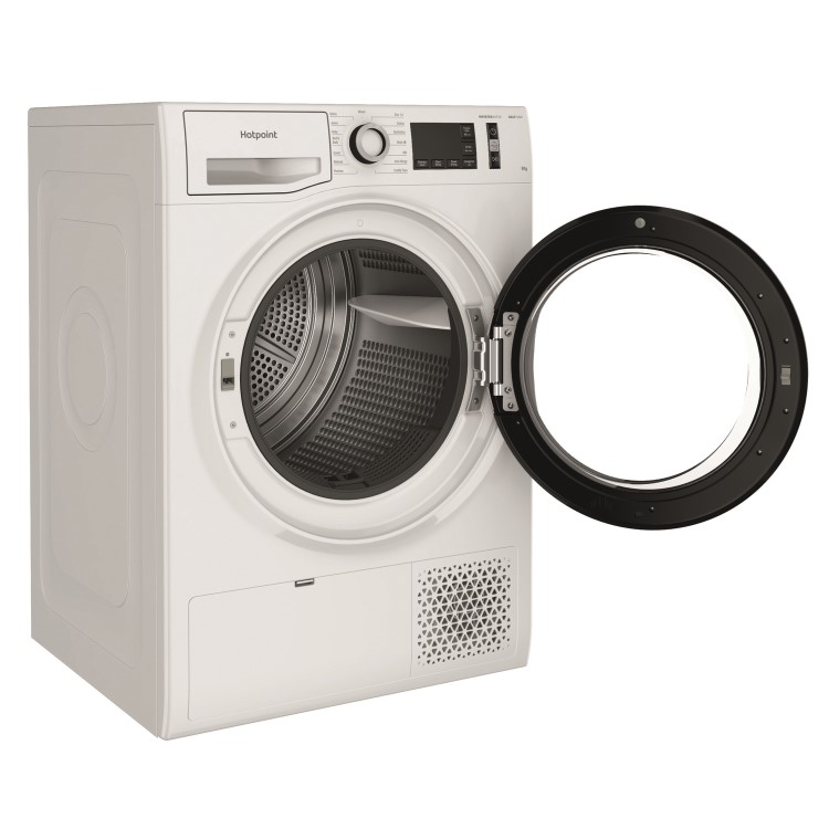 Refurbished Hotpoint NTM1192SK Freestanding Heat Pump 9KG Tumble Dyer White