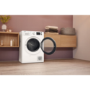 Refurbished Hotpoint NTM1192UK Crease Care Freetstanding Heat Pump 9KG Tumble Dryer White