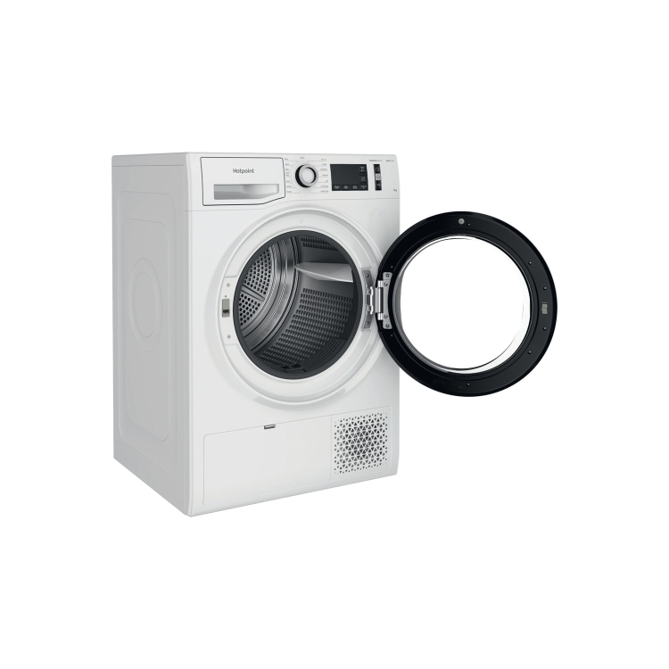Refurbished Hotpoint NTM1192UK Crease Care Freetstanding Heat Pump 9KG Tumble Dryer White