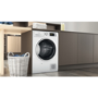 Refurbished Hotpoint NTM1192UK Crease Care Freetstanding Heat Pump 9KG Tumble Dryer White