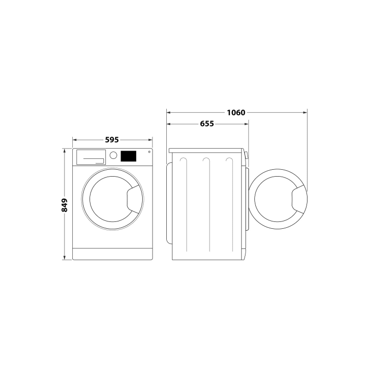 Hotpoint Crease Care 9kg Heat Pump Tumble Dryer - White