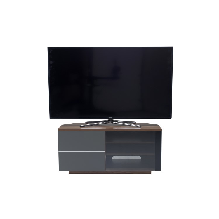 UK-CF New Tokyo TV Cabinet for up to 65" TVs - Walnut/Grey 
