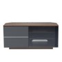 UK-CF New Tokyo TV Cabinet for up to 65" TVs - Walnut/Grey 