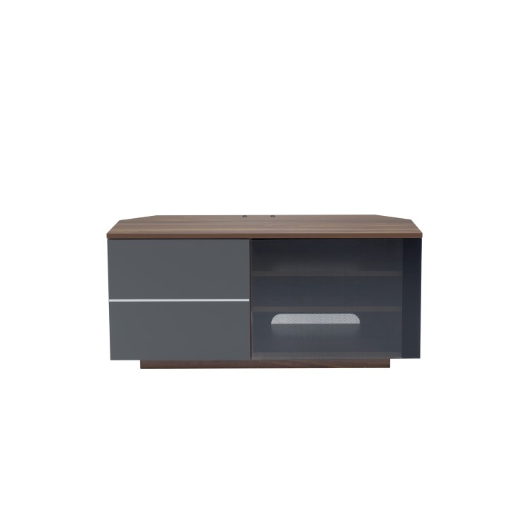 UK-CF New Tokyo TV Cabinet for up to 65" TVs - Walnut/Grey 