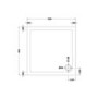 GRADE A1 - Square Low Profile Shower Tray 900 x 900mm - Purity