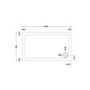 1200 x 700mm Low Profile Rectangular Shower Tray  - Purity 