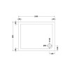 1000 x 800mm Low Profile Rectangular Shower Tray - Purity