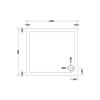 Low Profile Rectangular Shower Tray 1000 x 900mm - Purity
