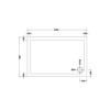 Rectangular Low Profile Shower Tray 1200 x 800mm - Purity