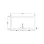 1500 x 800mm Low Profile Rectangular Shower Tray  - Purity 