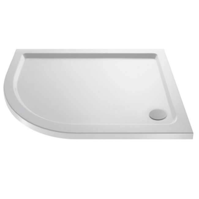GRADE A1 - Offset Quadrant Left Hand Low Profile Shower Tray 900 x 760mm - Purity