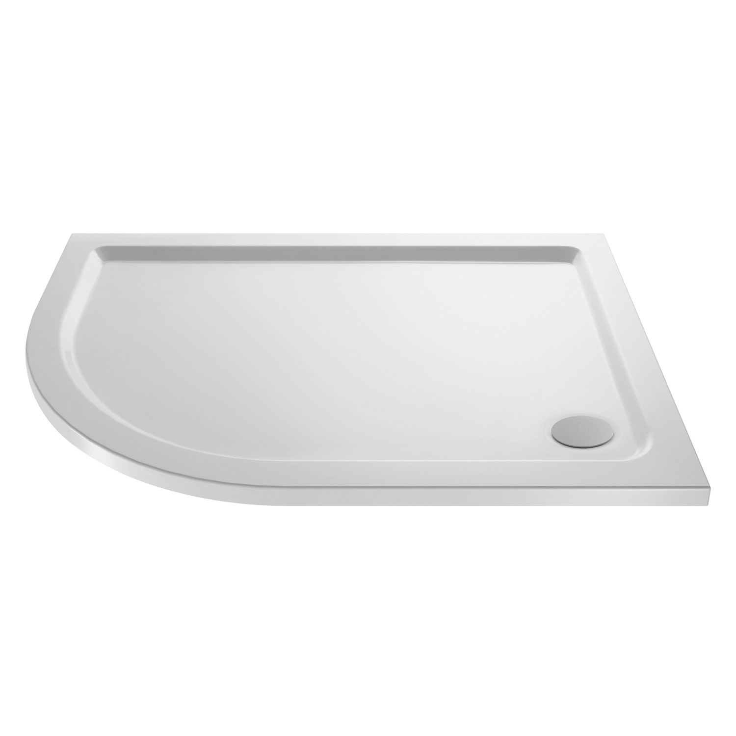Low Profile Left Hand Offset Quadrant Shower Tray 900 x 760mm - Purity