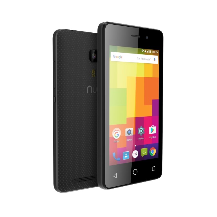 GRADE A1 - NUU A1 Black 4" 4GB Android 3G Dual SIM Smartphone Unlocked & SIM Free