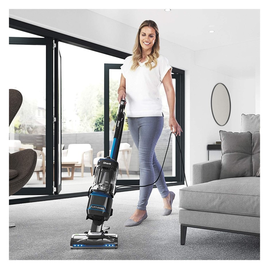 Shark NV602UK Upright Vacuum Cleaner LiftAway Black & Blue Appliances Direct