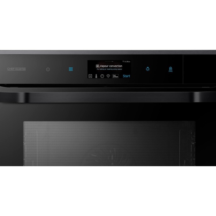 Samsung NV73N9770RM Chef Collection Vapour Cook Oven with Wi-Fi Connectivity & Pyrolytic Cleaning - Stainless Steel