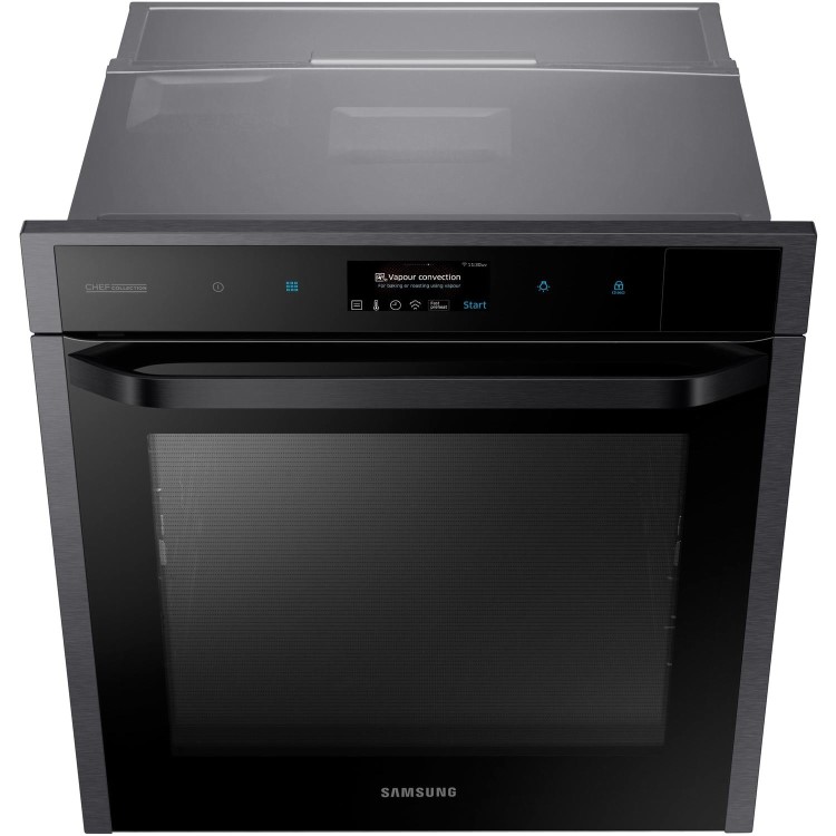 Samsung NV73N9770RM Chef Collection Vapour Cook Oven with Wi-Fi Connectivity & Pyrolytic Cleaning - Stainless Steel
