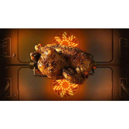 GRADE A2 - Samsung NV75J7570RS 75L Dual Cook Pyrolytic Electric Single Oven - Stainless Steel