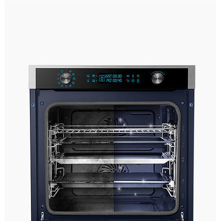 GRADE A2 - Samsung NV75J7570RS 75L Dual Cook Pyrolytic Electric Single Oven - Stainless Steel