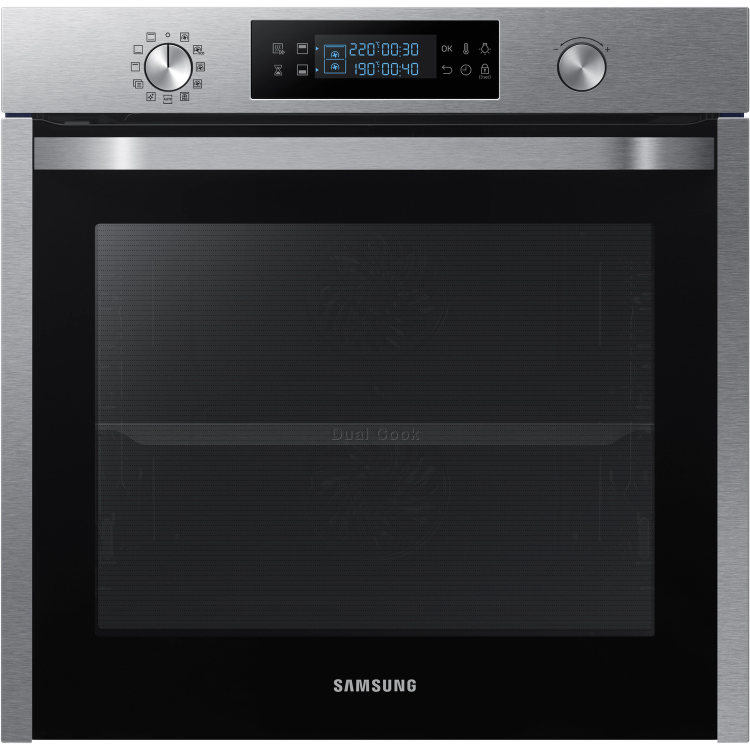 Refurbished Samsung NV75K5571RS 75L Dual Cook Pyro Electric Single Oven - Stainless Steel