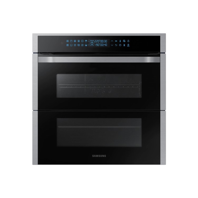 GRADE A2 - Samsung NV75R7676RS Dual Cook Flex Pyrolytic Built-in Single Oven - Stainless Steel