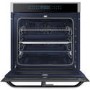 GRADE A2 - Samsung NV75R7676RS Dual Cook Flex Pyrolytic Built-in Single Oven - Stainless Steel