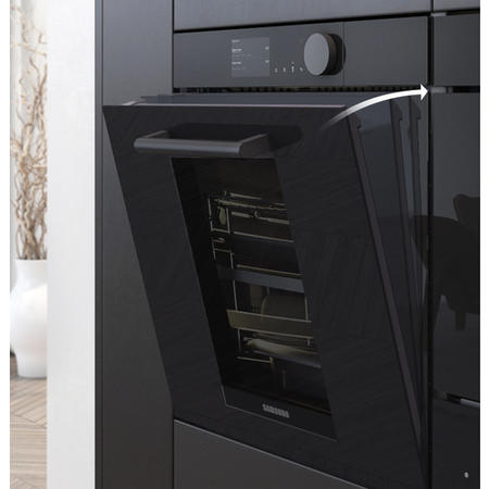 Refurbished Samsung NV75T8579RK 60cm Single Built In Electric Oven Black