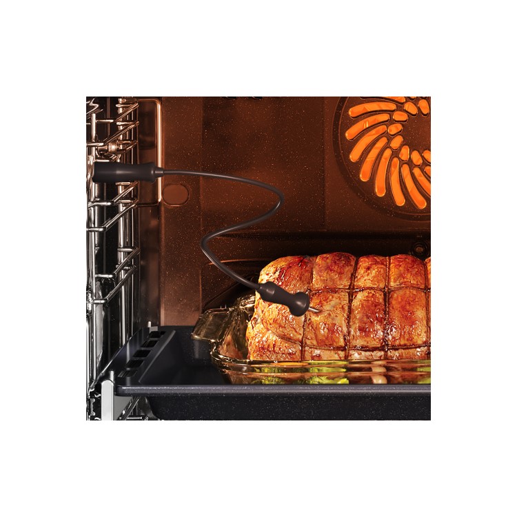 Samsung Infinite Dual Cook Steam Electric Single Oven - Black