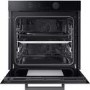 Samsung Infinite Dual Cook Steam Electric Single Oven - Black