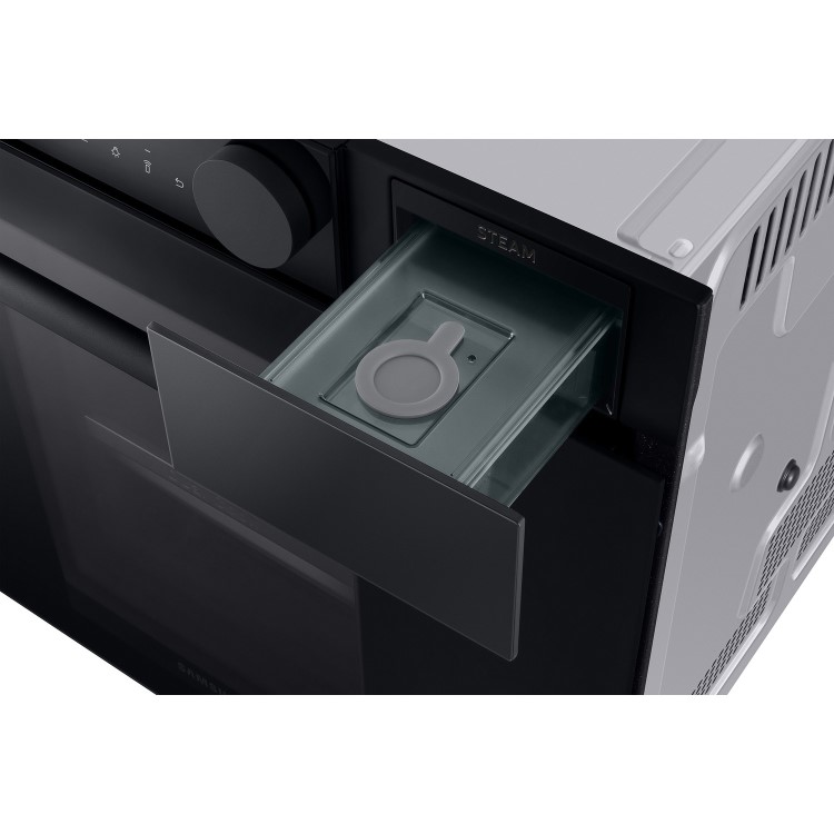 Samsung Infinite Dual Cook Steam Electric Single Oven - Black